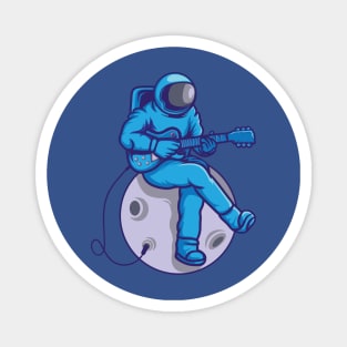 astronaut playing guitar 5 Magnet